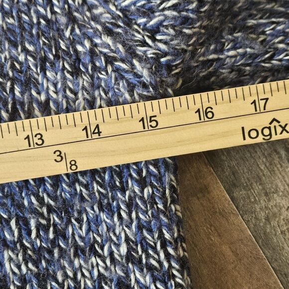 Vtg GAP Chunky Wool Turtleneck Sweater Women's Small Blue Heavyweight Knit Y2K - Picture 7 of 8